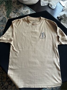 Men's Tan Graphic T-Shirt